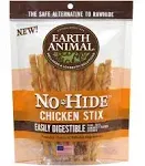 EARTH ANIMAL No Hide Stix Pork Flavored Natural Rawhide Free Dog Chews Long Lasting Dog Chew Sticks | Dog Treats for Small Dogs and Cats | Great Dog Chews for Aggressive Chewers (1 Pack)