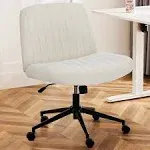 DUMOS Criss Wheels Cross Legged Armless Wide Dual-Purpose Base