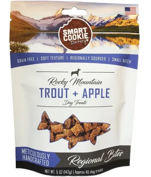 Smart Cookie Rocky Mountain Trout Apple Dog Treats