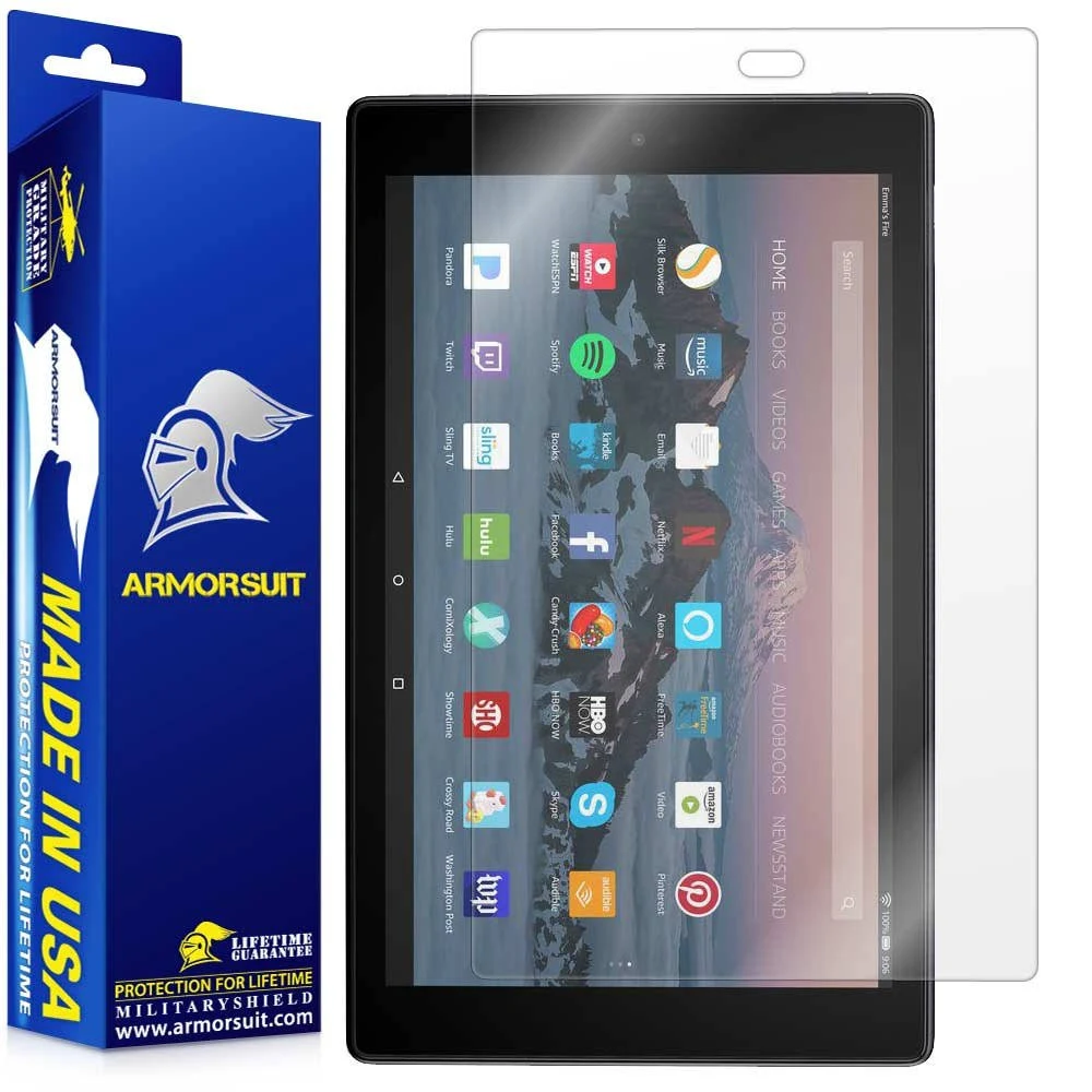 ArmorSuit MilitaryShield Amazon Fire HD 10 (2017) HD CLEAR Screen Protector USA