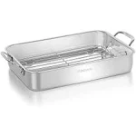 Cuisinart Chef's Classic 14" Stainless Steel Lasagna Pan & Stainless Roasting Rack - 7117-14RR