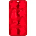 Mud Pie Red Christmas Silicone Mold Set