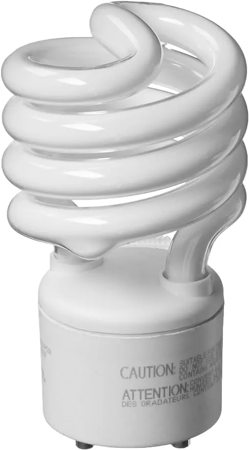 TCP CFL Spring Lamp, 75W Equivalent, Bright White (3500K) General Purpose Spiral Light Bulb, GU24 Base