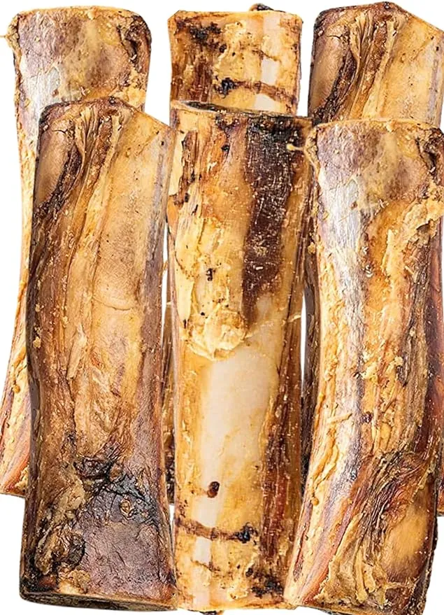 K9warehouse Beef Stuffed Marrow Dog Bones - 6 pack - 6 inch