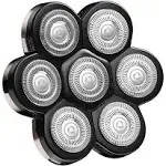 7 Blades Head Shaver Replacement Heads, Shaver Blade Heads Replacement for Electric Razor for Men