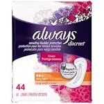Always Discreet Incontinence Liners 2 Drop Light Absorbancy, Long | Incontinence Pads - 44 ct | CVS