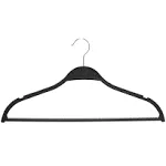 Honey-Can-Do Black Natural Wheat Husk Slim Hangers (25-Pack)