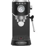 CASABREWS Espresso Machine 20 Bar, Espresso Maker with Milk Frother Steam Wand, Stainless Steel Cappuccino Machine for Home, Pink