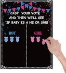 MISS FANTASY Gender Reveal Decorations - 54 Voting Gender Reveal Games Gender Reveal Ideas Boy or Girl Games Party Supplies for Gender Reveal Voting Use Gender Reveal Decor