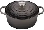 Le Creuset Enameled Cast Iron Signature Round Dutch Oven, 5.5 qt., Oyster