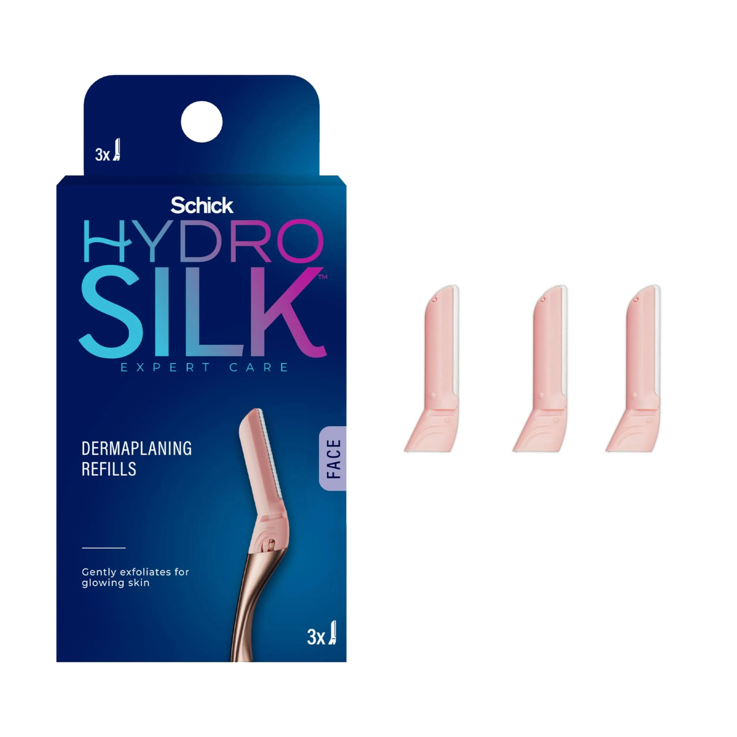 Schick Hydro Silk Dermaplaning Wand Refills - 3 ct