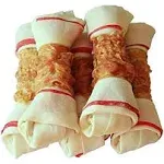 Pawant Chicken Wrapped Bone for Large Dog Chews Puppy Chews Snacks dog Treats 6.5" 1lb