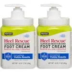 Heel Rescue Crema Para Pies, Botella De 16 Onzas, Paquete De 2, Para Piel Ag...
