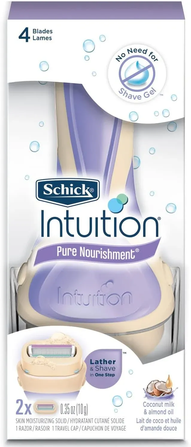 Schick intuition Refill Pure Nourishment Coconut Milk & Almond Oil 3 Cartridges