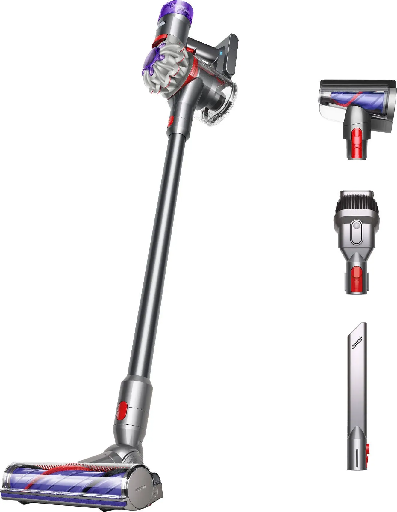 V8 Extra Bagless Cordless Stick Vacuum Cleaner in Red