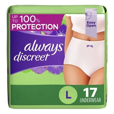 Always Discreet Incontinence Underwear for Women