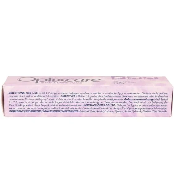 Optixcare Dog & Cat Eye Lube Plus Lubricating Gel, 0.70-oz tube