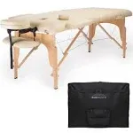 Saloniture Portable Professional Folding Massage Table with Carrying Case