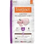 Instinct Limited Ingredient Diet Grain-Free Recipe with Real Rabbit Dry Cat Food, 10-lb
