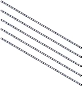 Design House 559146 72-Inch Stainless Steel Shower Rod, 5-Pack, Polished Chrome