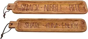 Bistro Nested Wooden Tray by Mud Pie