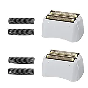 2 Packs Pro Shaver Replacement Foil and Cutters Compatible with Andis #17155 & #17150 Shaver Pro Foil (Golden)