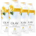 Olay Fresh Outlast Body Wash with Notes of Orange Blossom and White Tea (Pack of 4)