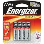 Energizer Max AAA Alkaline Batteries
