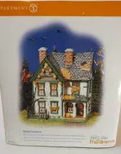 Dept 56 Buildings Spooky Farmhouse Ceramic Halloween Dept 56 55315, Men's