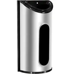 Cozy Kitchen Grocery Bag Holder for Plastic Bags, Plastic Bag Silver (Shiny)