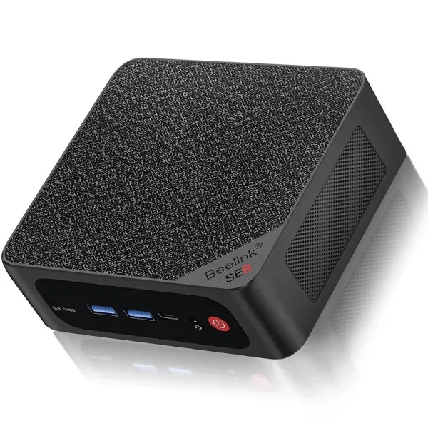 Beelink Mini PC SER5 Max, AMD Ryzen 7 5800H(8C/16T,up to 4.4 GHz),Mini Computer 16GB DDR4 Ram 500GB M.2 SSD Graphics 8 Core 2...