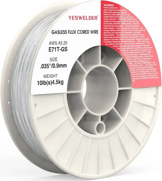 TOOLIOM E71T-GS .035" Diameter 10-Pound Spool Flux Core Self-Shielded Carbon Steel MIG Welding Wire