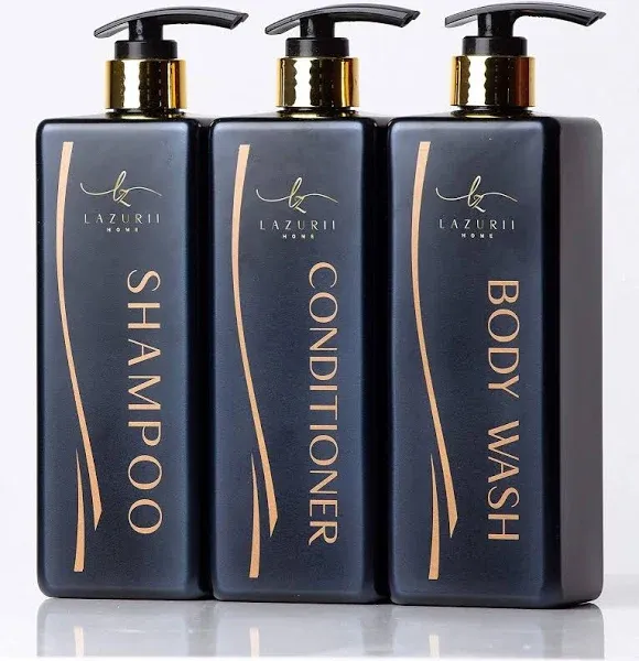 LZ Lazurii Home Shampoo and Conditioner Dispenser Set of 3