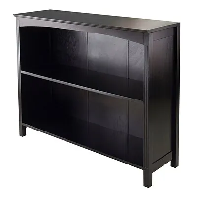 Winsome Terrace Storage Shelf 3-Tier Wide in Espresso, 26-Inch