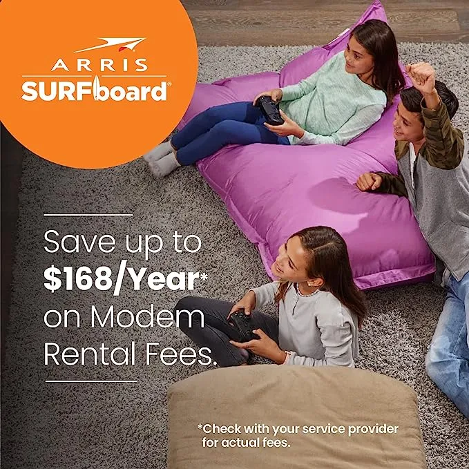 ARRIS SURFboard SBG8300 DOCSIS 3.1 Gigabit Cable Modem & Wi-Fi Router - Open Box