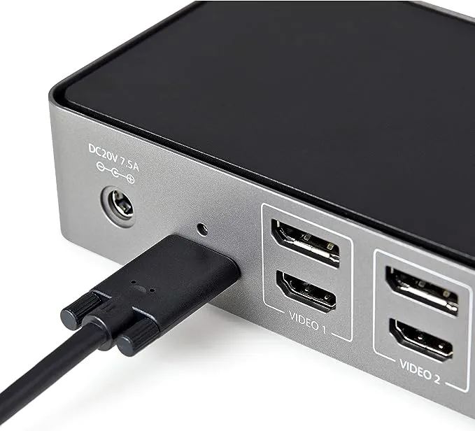 StarTech 85W USB-C & USB-A Dock with DisplayPort & 4K @ 60Hz HDMI DK31C3HDPD