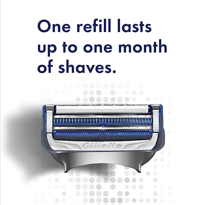 Gillette Skinguard Razor + 2 Blade Cartridges Refills