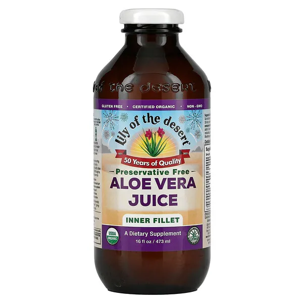 Lily of The Desert Aloe Vera Juice Whole Leaf, 16 Fluid Ounce