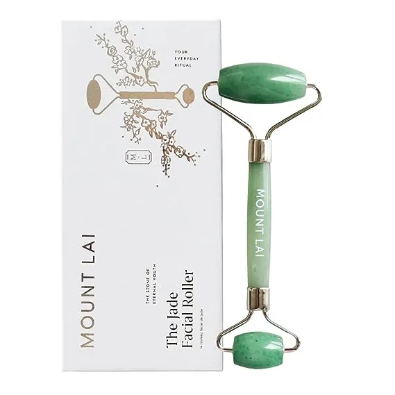 Mount Lai - The De-Puffing Jade Facial Roller | Jade Roller Face Massager to De-Puff, Soothe, and Reveal Radiant Skin | Jade Facial Roller for WomenMount Lai - The De-Puffing Jade Facial Roller | Jade Roller Face Massager to De-Puff, Soothe, and Reveal R