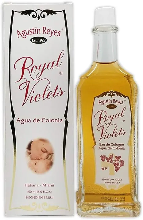 Agustin Reyes Royal Violets Baby Cologne, with Aloe Vera - 7.6 fl oz