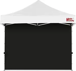 MASTERCANOPY Instant Canopy Tent Sidewall for 10x10 Pop Up Canopy, 1 Piece, Black
