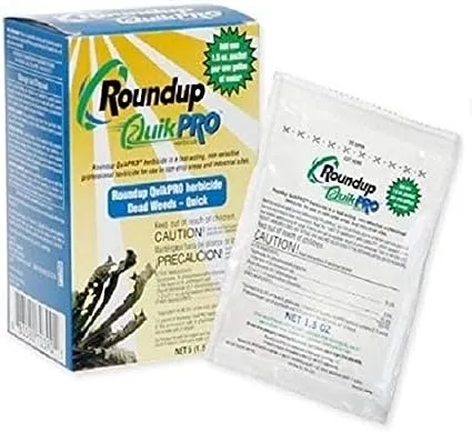 Roundup QuikPro Weed Killer Herbicide 73.3% QuickPro 5 Packets, 1 packet per Gal