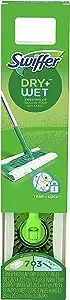 Swiffer Sweeper Dry + Wet All Purpose Floor Mopping and Cleaning Starter Kit with 1 Mop and 10 Refills
