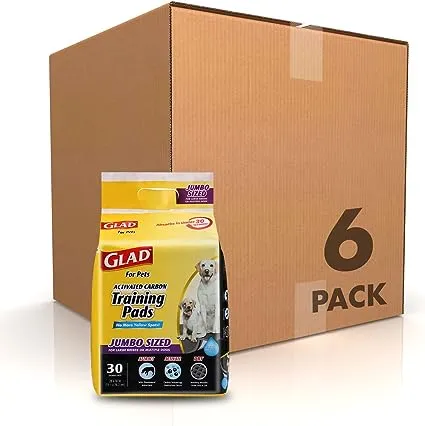 Glad for Pets Jumbo-Size Charcoal Puppy Pads