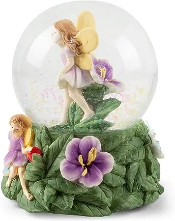Elanze Designs Magical Fairies 100MM Music Water Globe Plays Tune Greensleeves