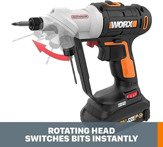 Worx WX176L 20V Power Share Switchdriver 2-in-1 Cordless Drill & Driver