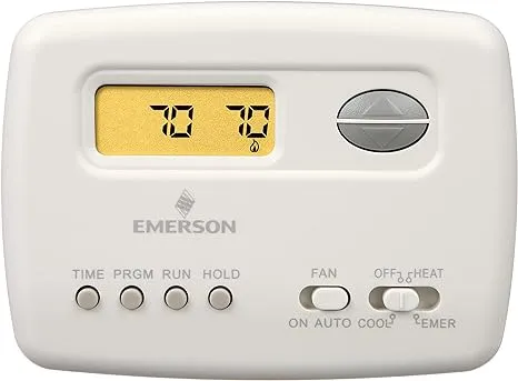 Emerson 1F72-151 5-2 Day Programmable Thermostat for Heat Pump Systems