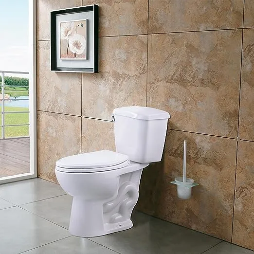 Hibbent Premium Elongated Toilet Seat with Cover(Oval) Quiet Close, One-Click to Quick Release, Easy Installation Never Loosen Hinge, Slow Close Toil