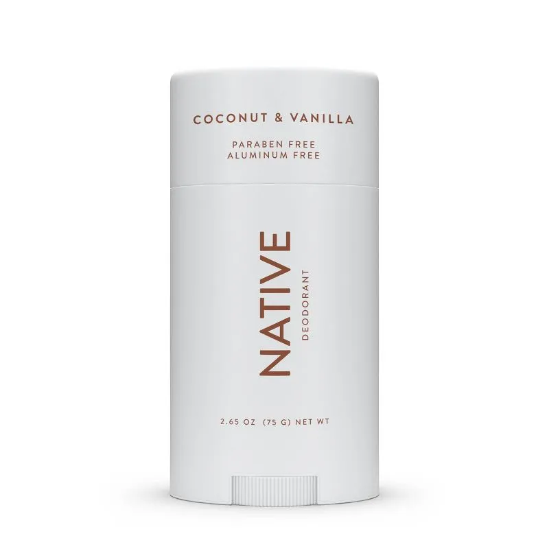 Native Natural Deodorant, Unscented, Aluminum Free, Women and Men 2.65 oz