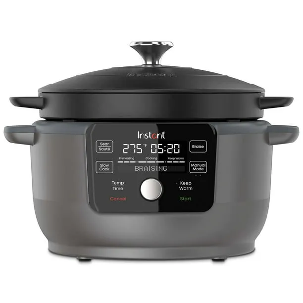 Instant Electric Round Dutch Oven - 6-Quart (Black)